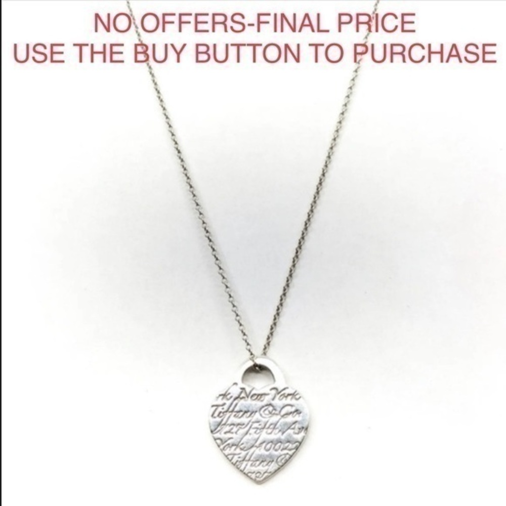 Tiffany & Co Heart Notes Necklace